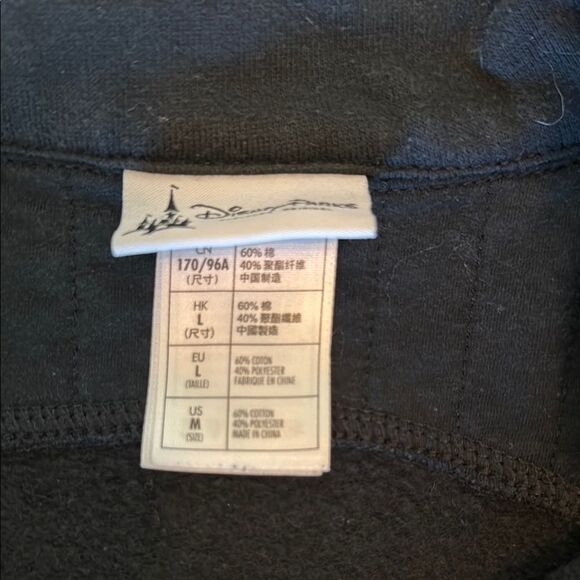 Disney Parks Black Moto Women's Jacket with Mickey Mouse size Medium - Picture 6 of 10